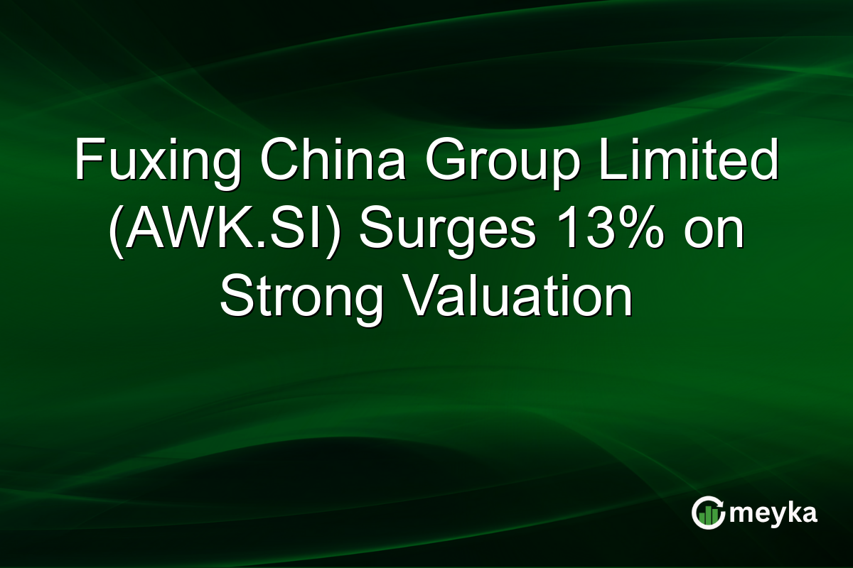 Fuxing China Group Limited (AWK.SI) Surges 13% on Strong Valuation