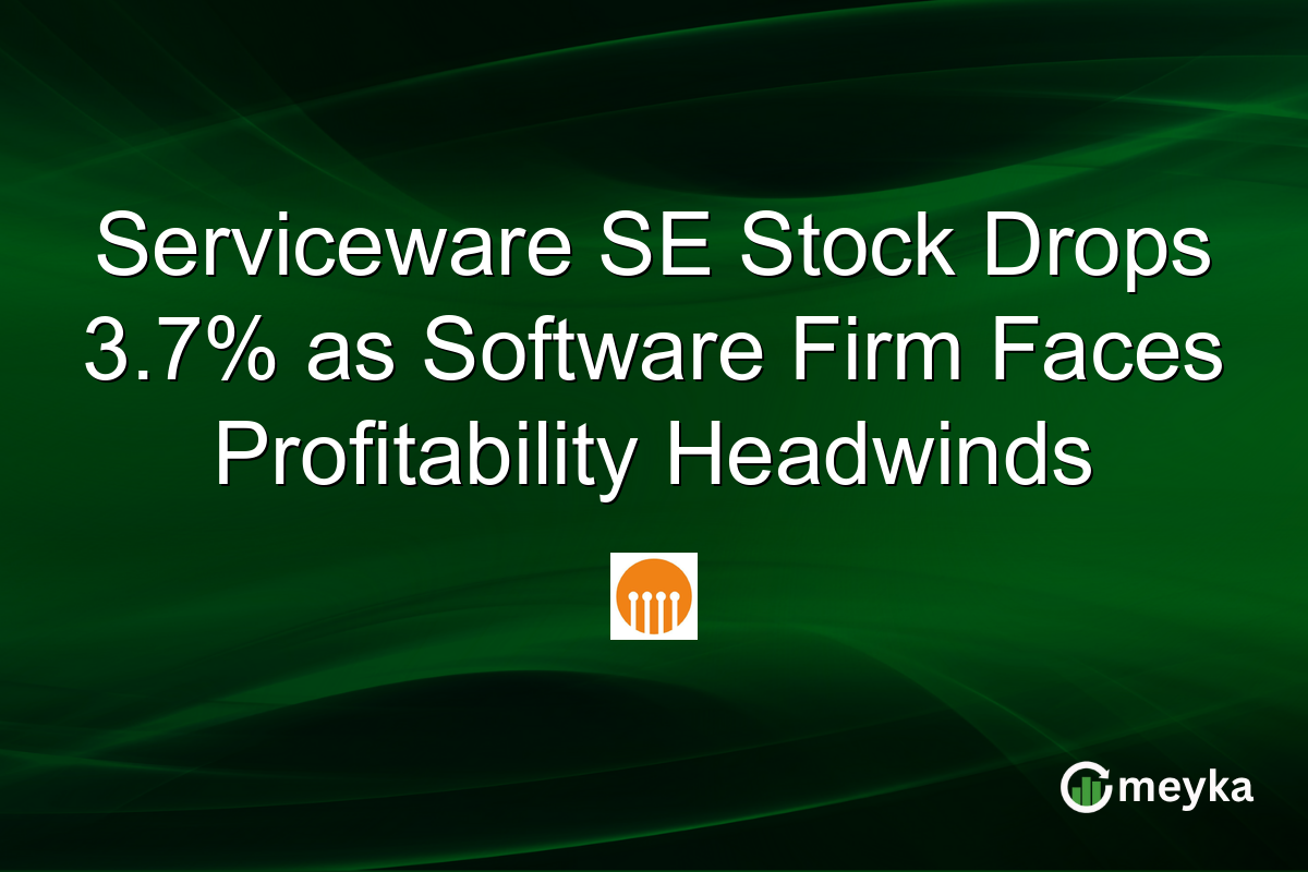 Serviceware SE Stock Drops 3.7% as Software Firm Faces Profitability Headwinds