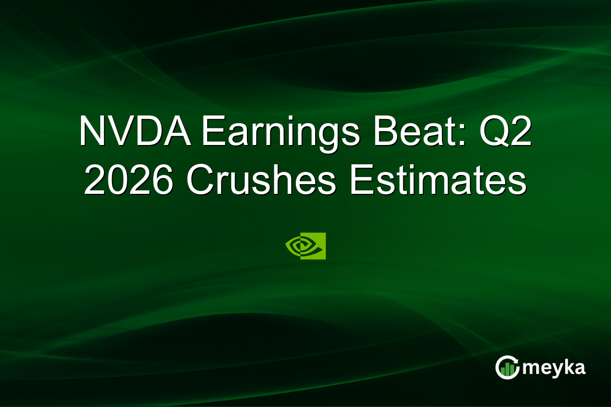 NVDA Earnings Beat: Q2 2026 Crushes Estimates
