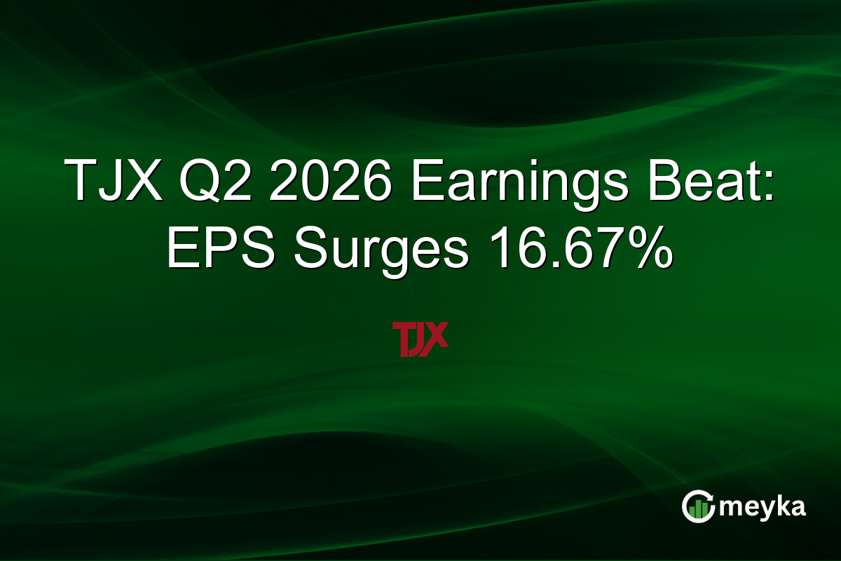 TJX Q2 2026 Earnings Beat: EPS Surges 16.67%