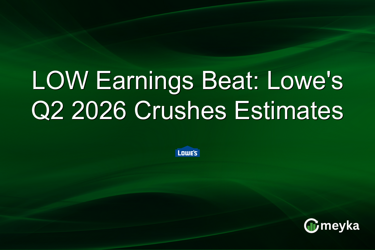 LOW Earnings Beat: Lowe’s Q2 2026 Crushes Estimates