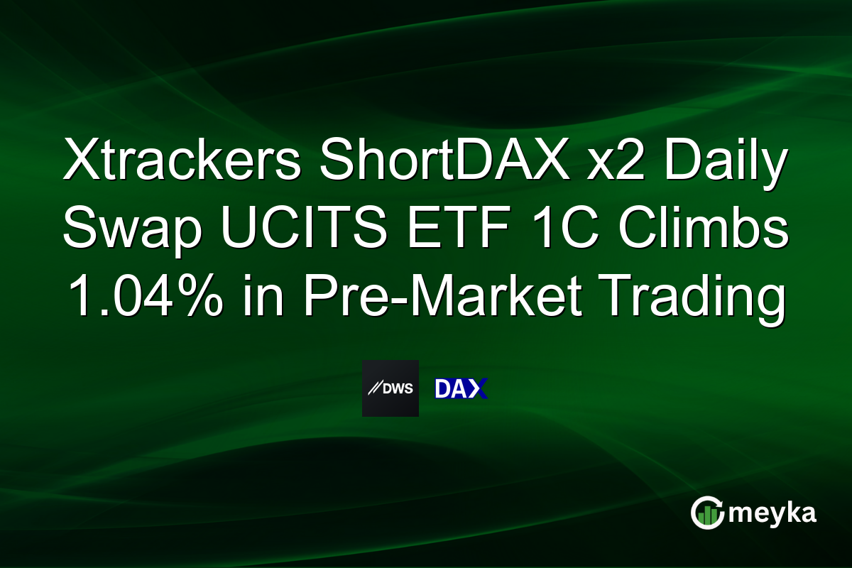 Xtrackers ShortDAX x2 Daily Swap UCITS ETF 1C Climbs 1.04% in Pre-Market Trading