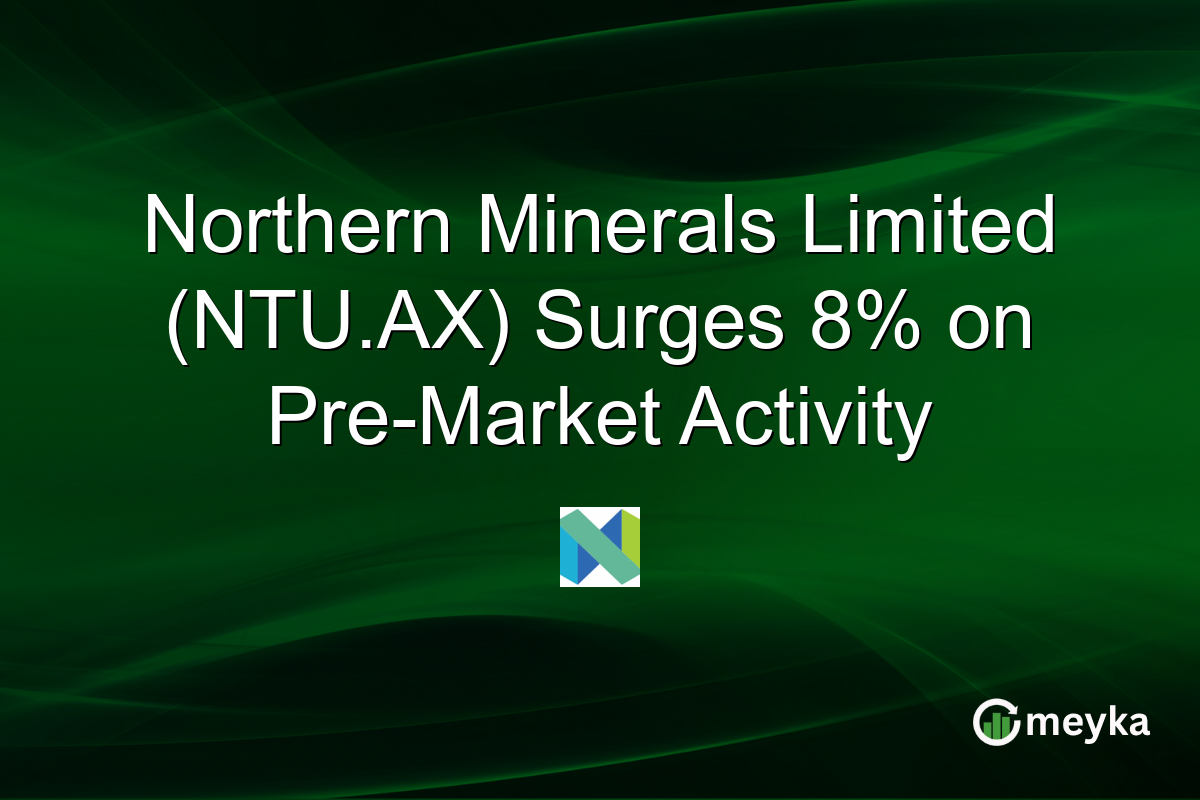 Northern Minerals Limited (NTU.AX) Surges 8% on Pre-Market Activity