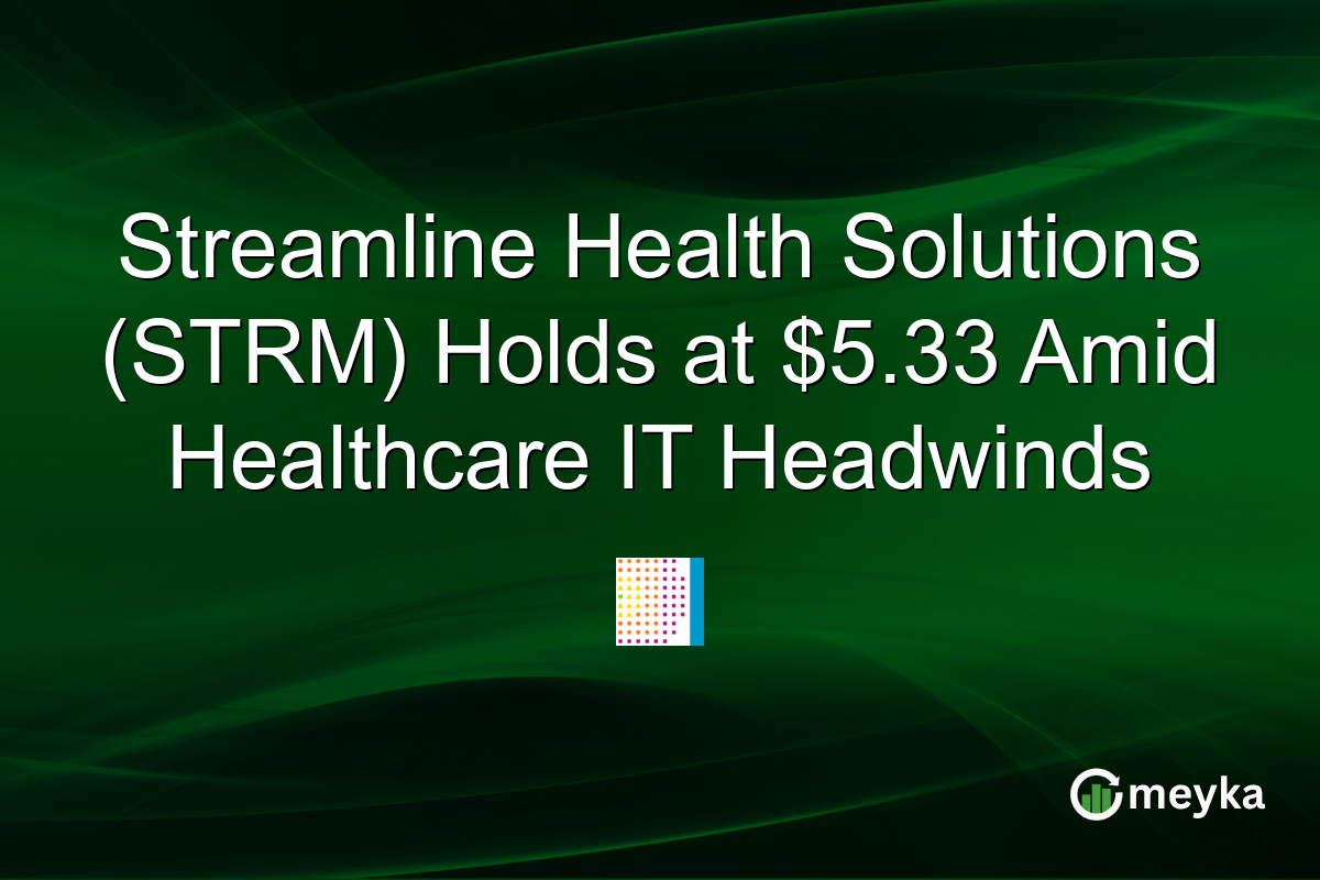 Streamline Health Solutions (STRM) Holds at $5.33 Amid Healthcare IT Headwinds