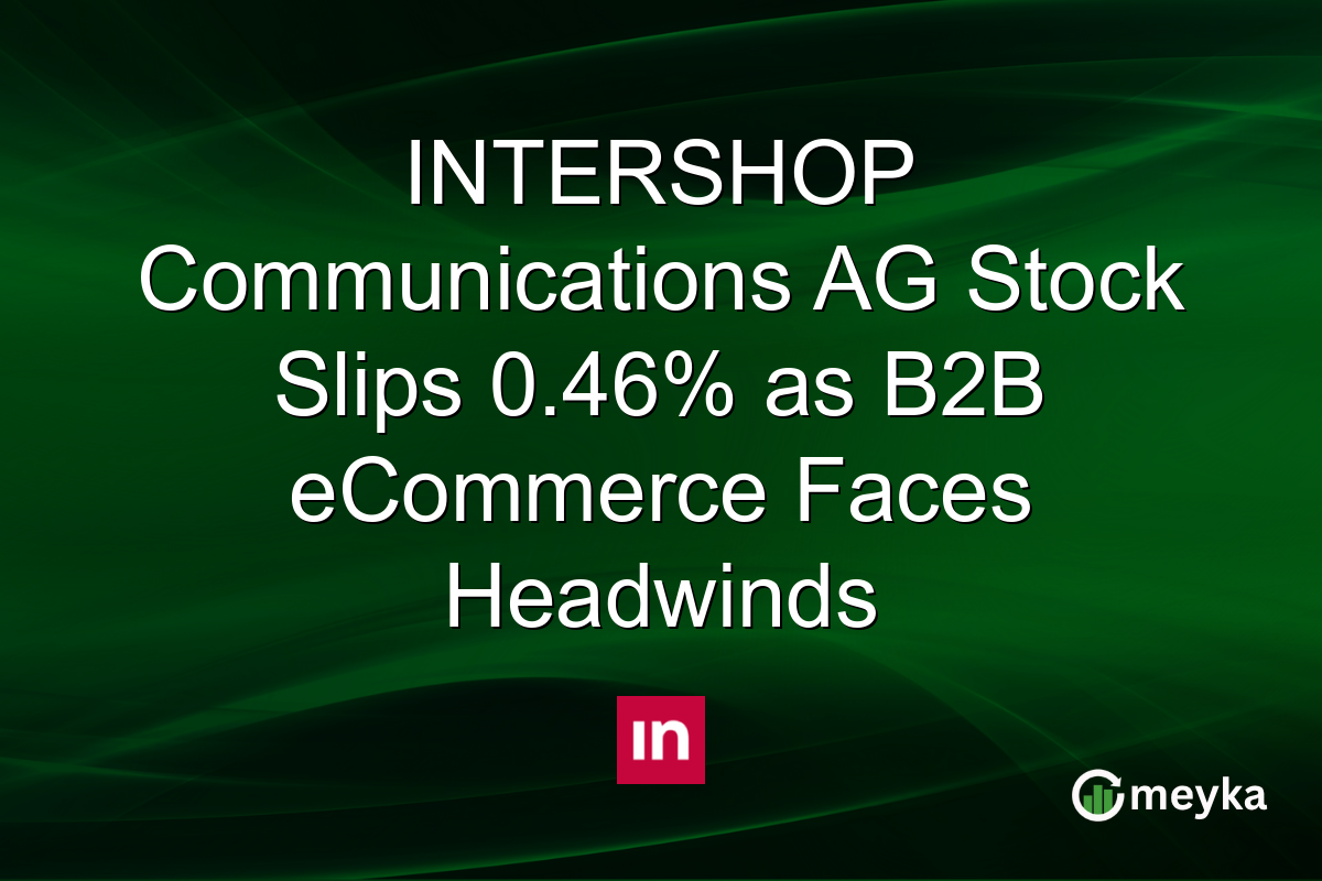 INTERSHOP Communications AG Stock Slips 0.46% as B2B eCommerce Faces Headwinds
