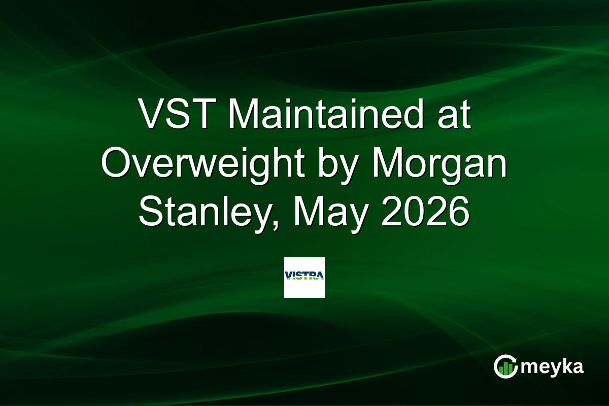 VST Maintained at Overweight by Morgan Stanley, May 2026