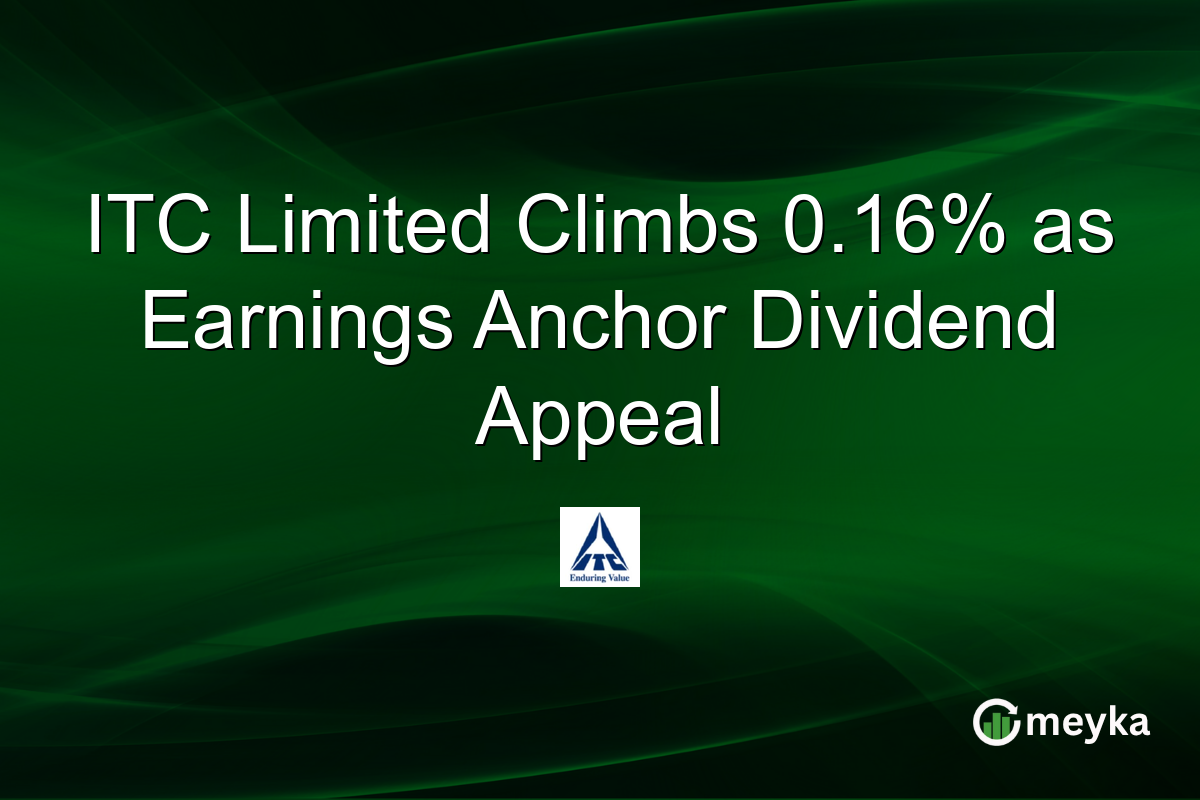ITC Limited Climbs 0.16% as Earnings Anchor Dividend Appeal