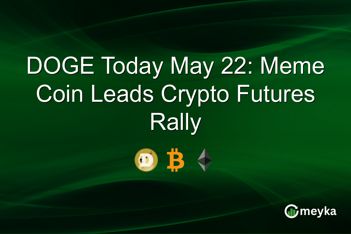 DOGE Today May 22: Meme Coin Leads Crypto Futures Rally
