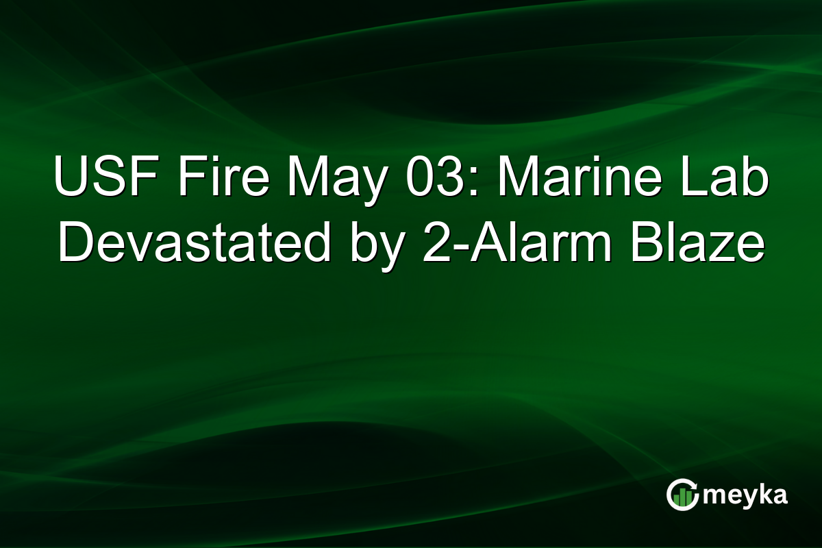 USF Fire May 03: Marine Lab Devastated by 2-Alarm Blaze