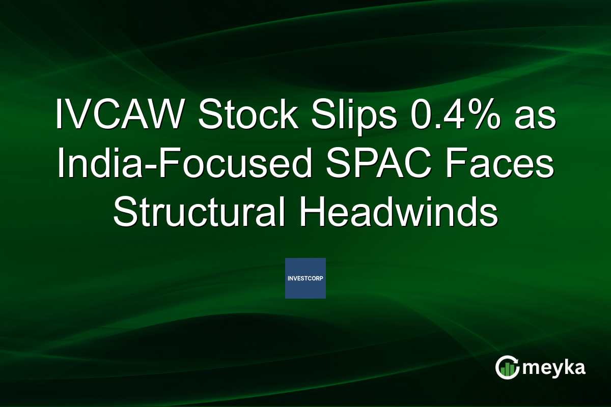 IVCAW Stock Slips 0.4% as India-Focused SPAC Faces Structural Headwinds