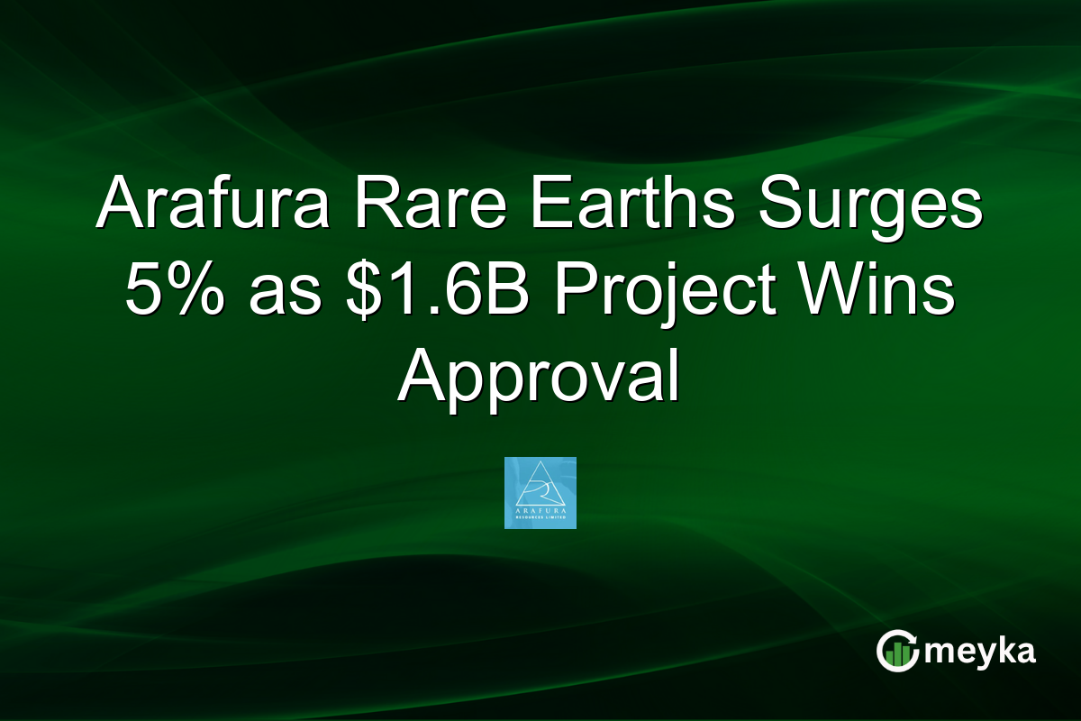 Arafura Rare Earths Surges 5% as $1.6B Project Wins Approval