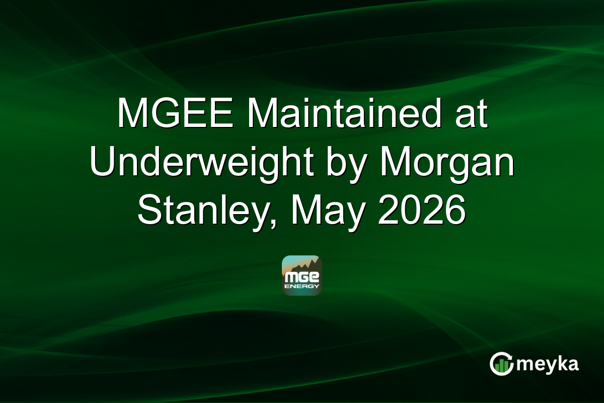 MGEE Maintained at Underweight by Morgan Stanley, May 2026
