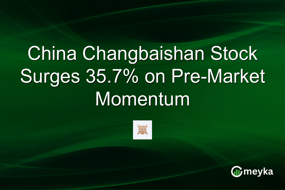 China Changbaishan Stock Surges 35.7% on Pre-Market Momentum