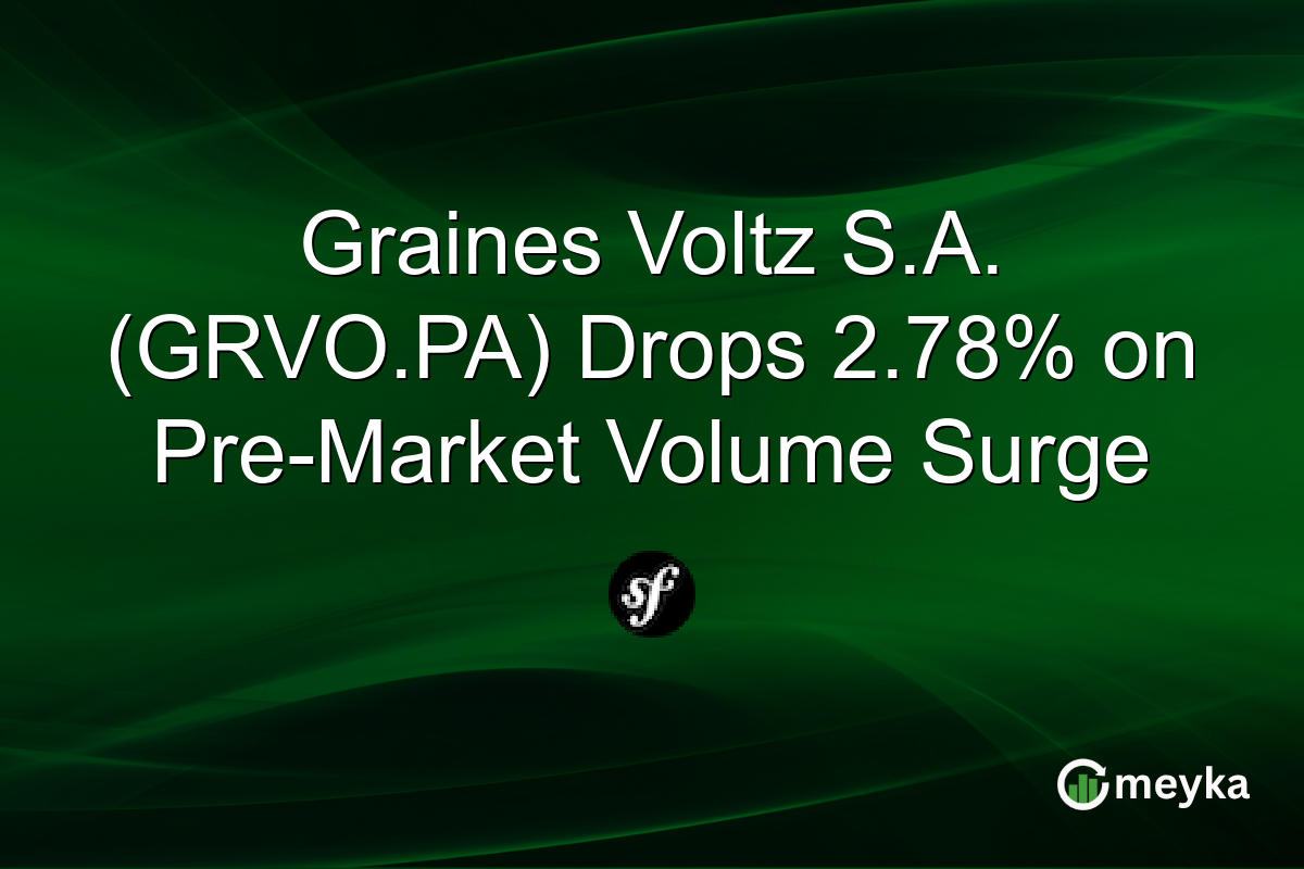Graines Voltz S.A. (GRVO.PA) Drops 2.78% on Pre-Market Volume Surge