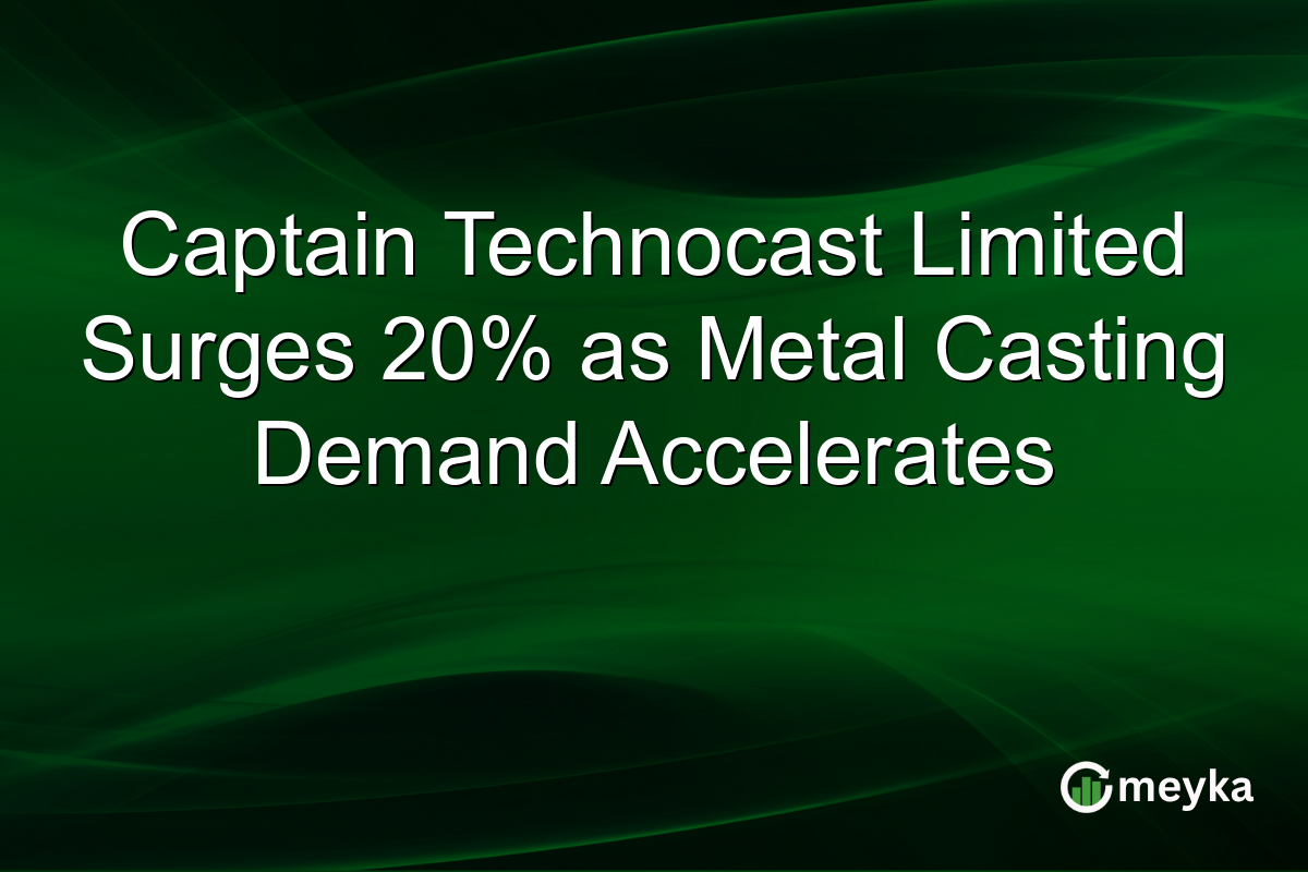 Captain Technocast Limited Surges 20% as Metal Casting Demand Accelerates
