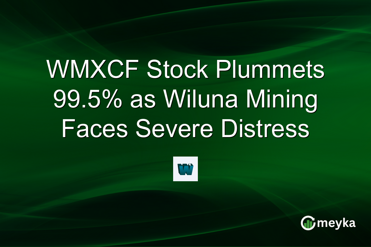 WMXCF Stock Plummets 99.5% as Wiluna Mining Faces Severe Distress