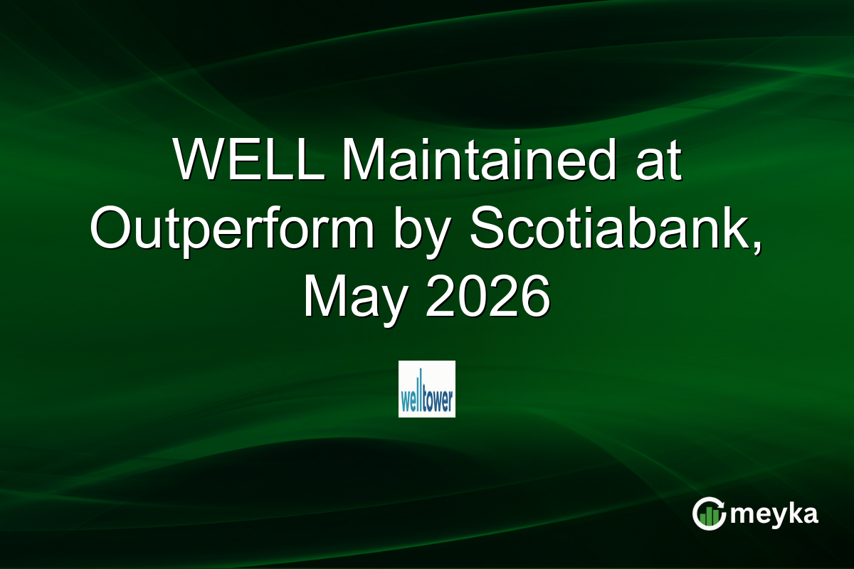 WELL Maintained at Outperform by Scotiabank, May 2026