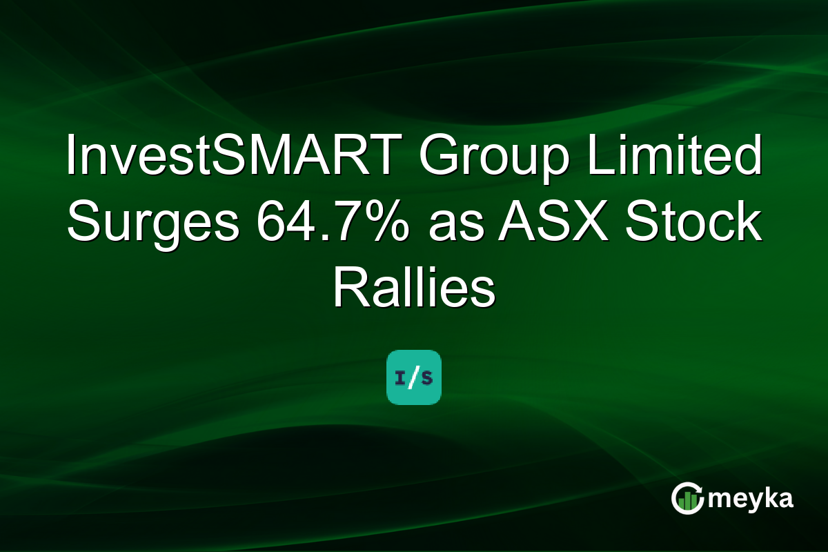 InvestSMART Group Limited Surges 64.7% as ASX Stock Rallies
