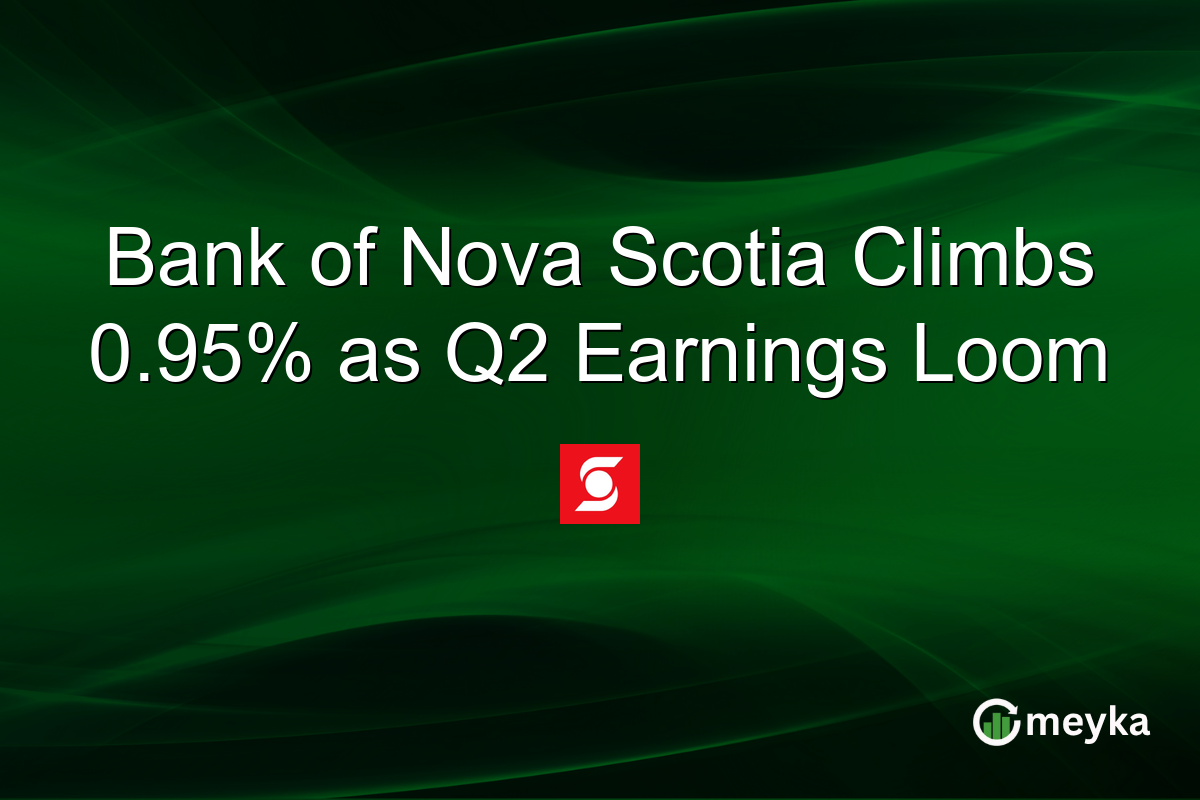 Bank of Nova Scotia Climbs 0.95% as Q2 Earnings Loom