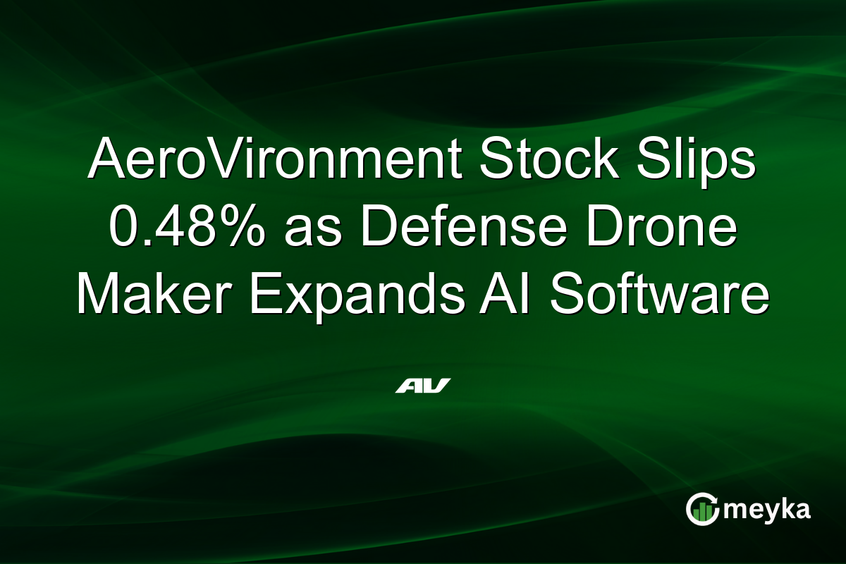 AeroVironment Stock Slips 0.48% as Defense Drone Maker Expands AI Software