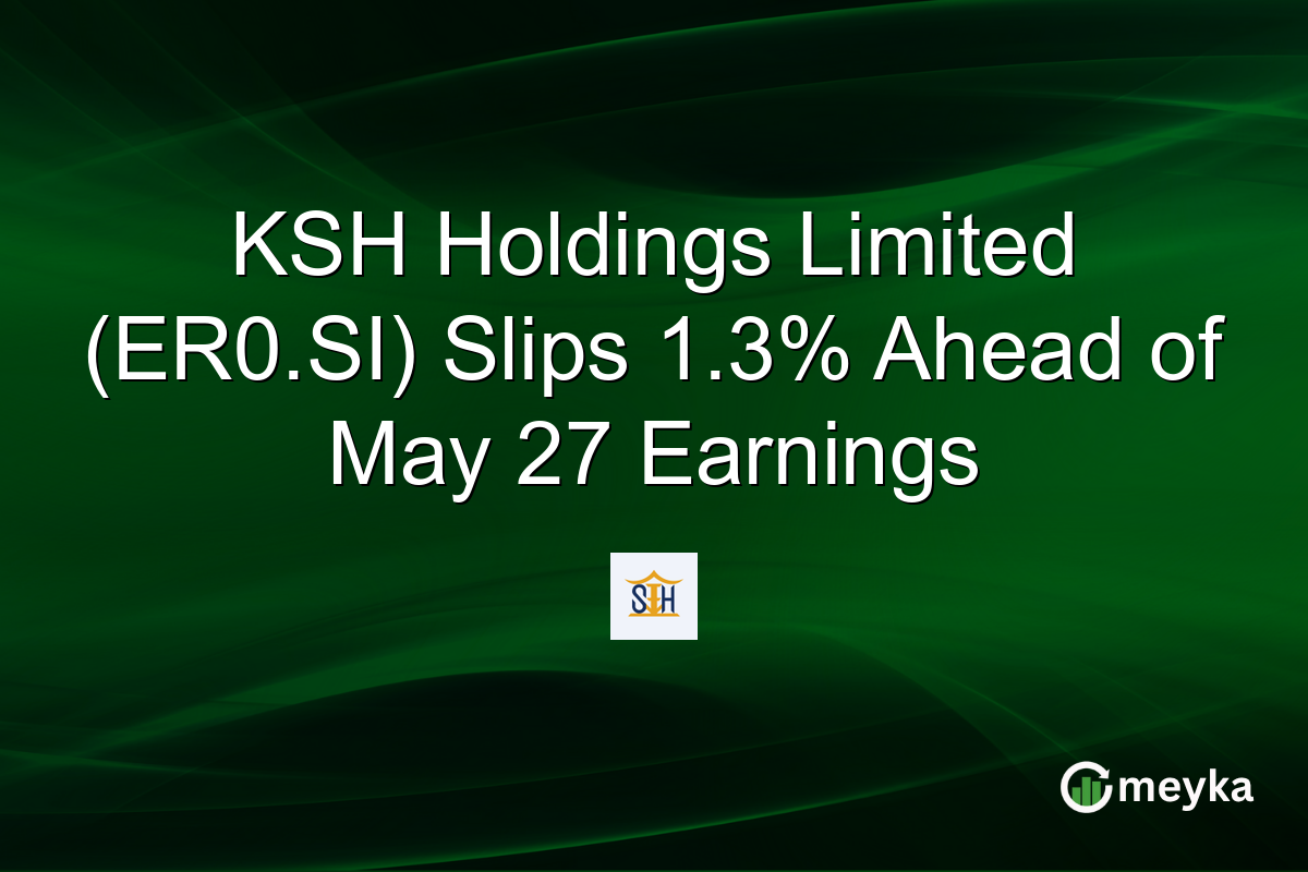 KSH Holdings Limited (ER0.SI) Slips 1.3% Ahead of May 27 Earnings