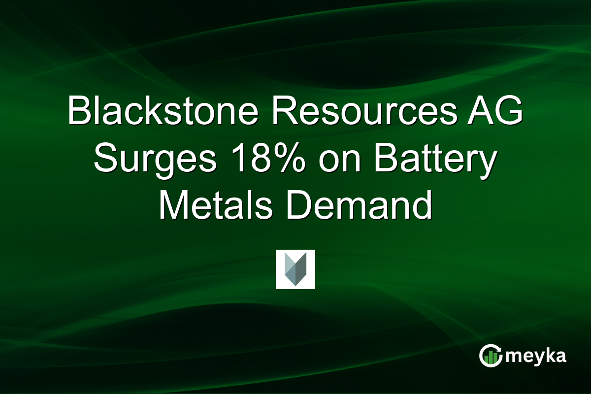 Blackstone Resources AG Surges 18% on Battery Metals Demand
