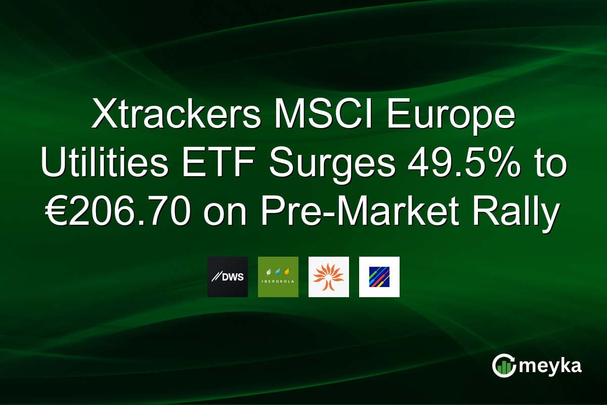 Xtrackers MSCI Europe Utilities ETF Surges 49.5% to €206.70 on Pre-Market Rally