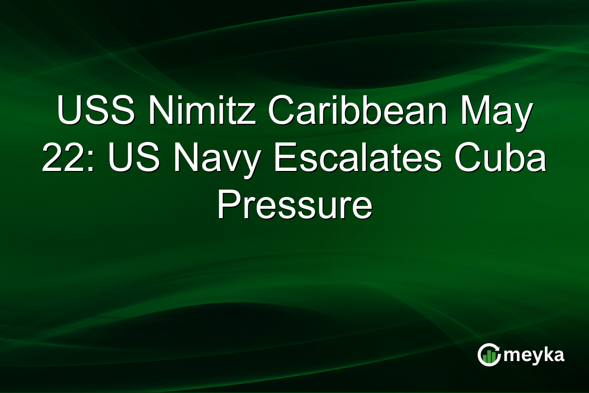 USS Nimitz Caribbean May 22: US Navy Escalates Cuba Pressure