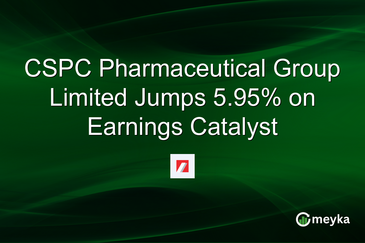 CSPC Pharmaceutical Group Limited Jumps 5.95% on Earnings Catalyst