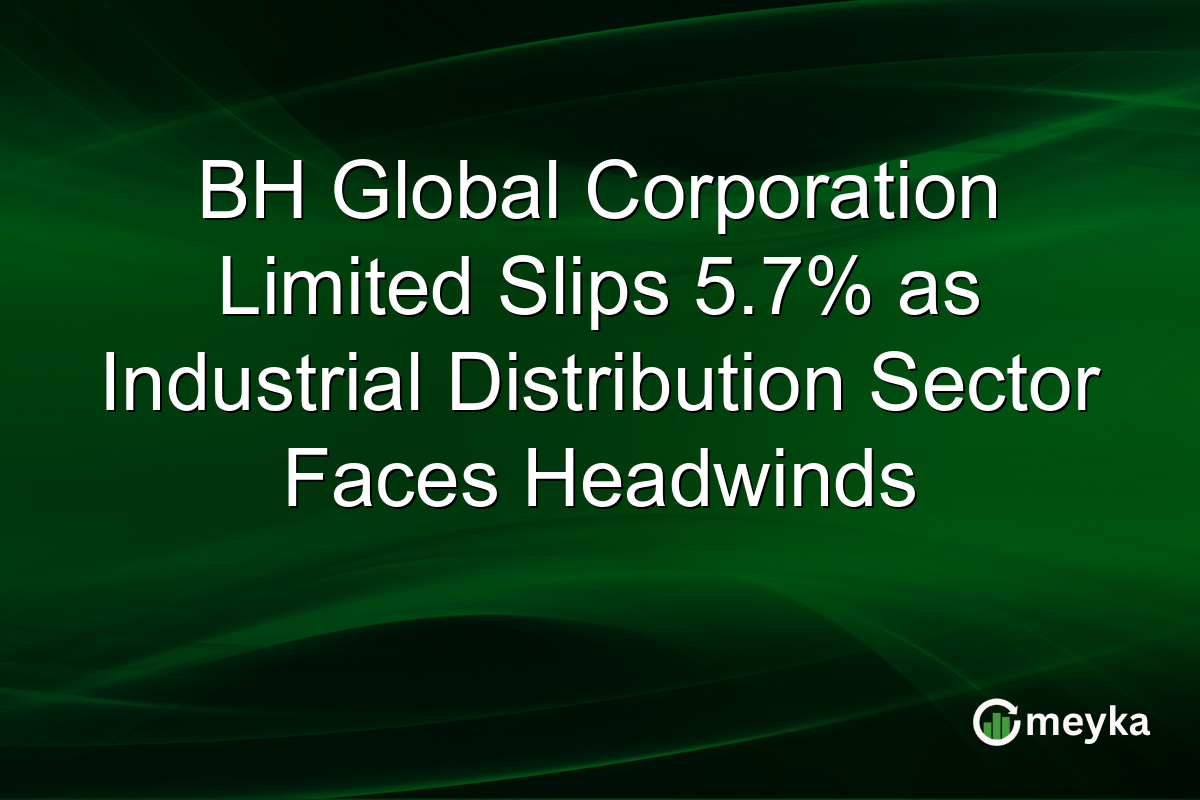 BH Global Corporation Limited Slips 5.7% as Industrial Distribution Sector Faces Headwinds