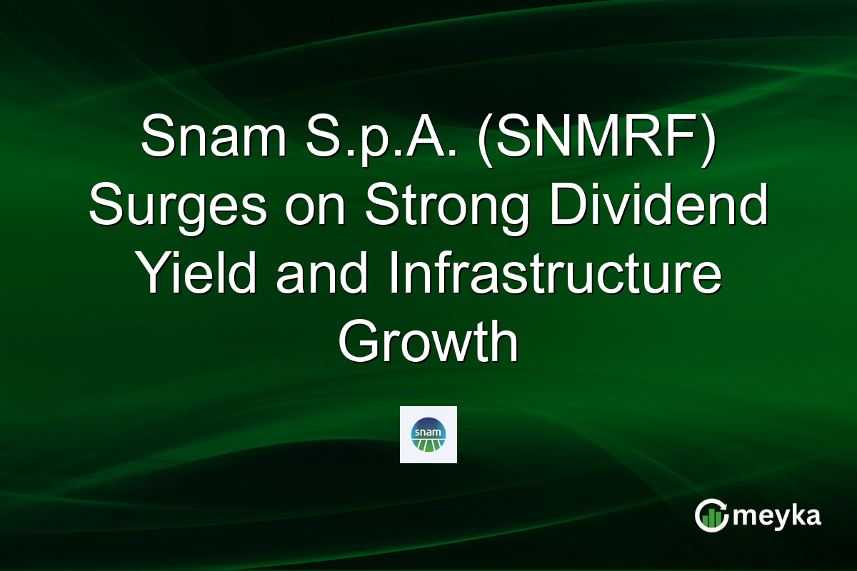 Snam S.p.A. (SNMRF) Surges on Strong Dividend Yield and Infrastructure Growth