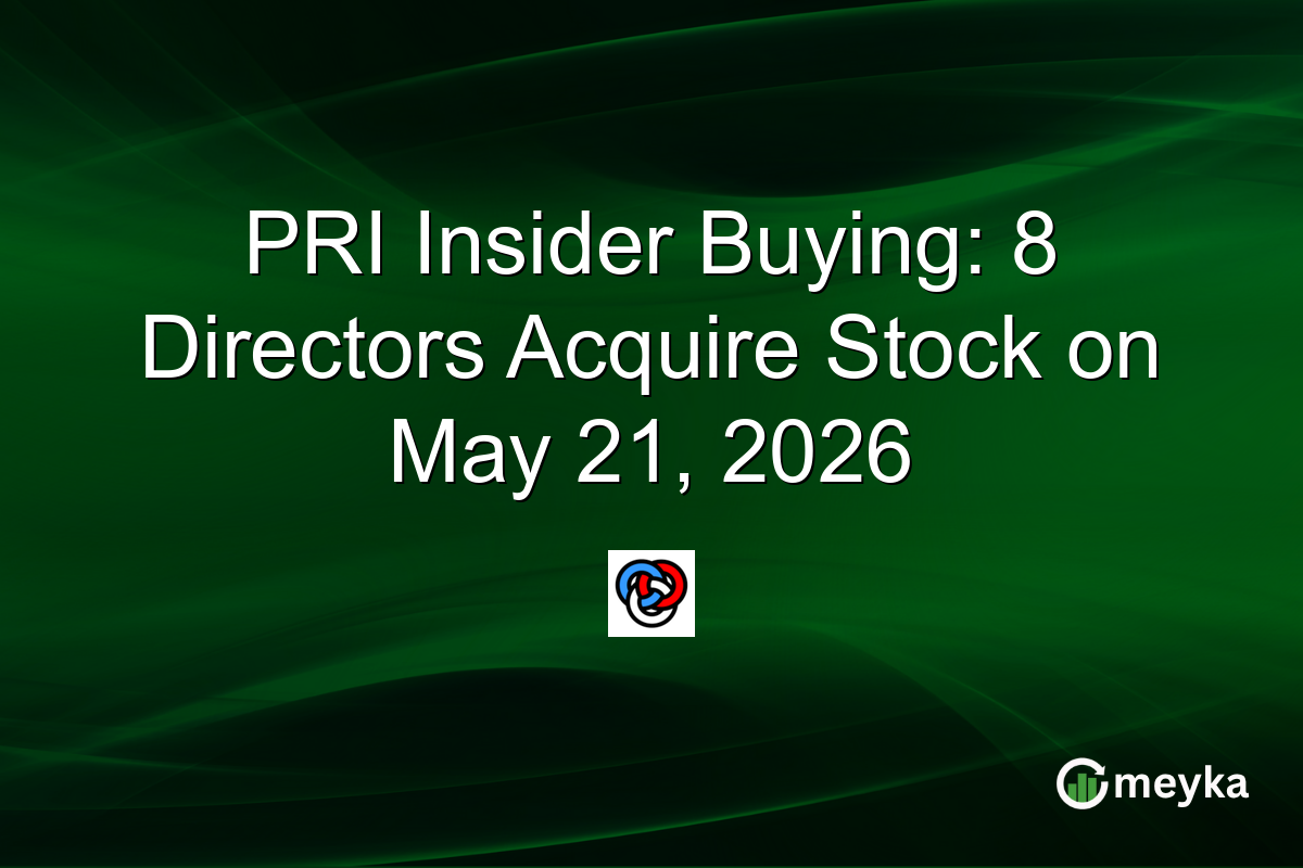 PRI Insider Buying: 8 Directors Acquire Stock on May 21, 2026
