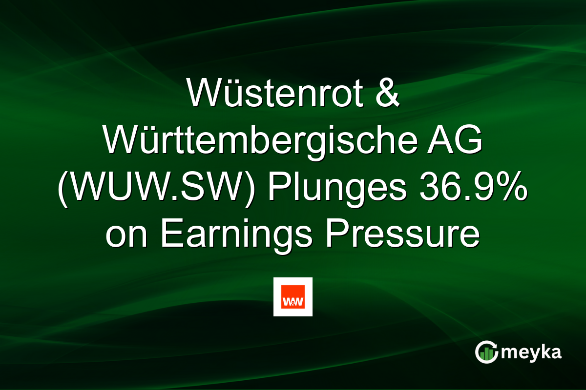 Wüstenrot & Württembergische AG (WUW.SW) Plunges 36.9% on Earnings Pressure