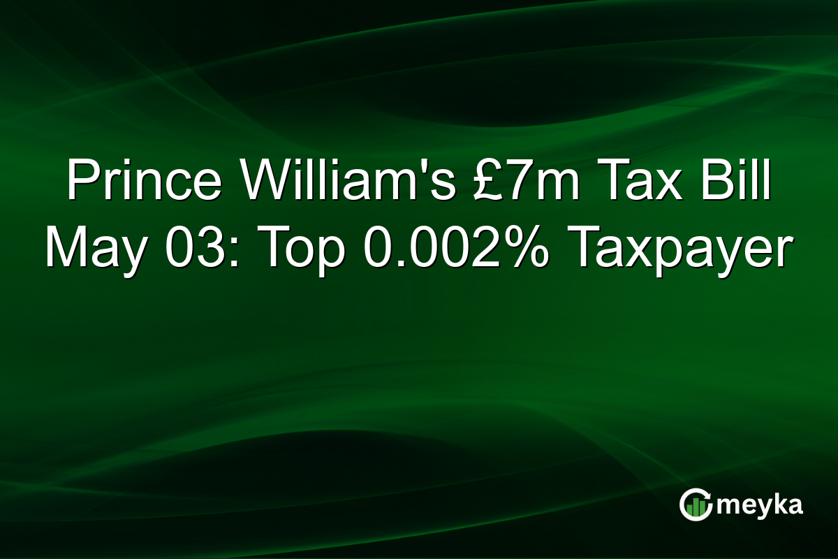 Prince William’s £7m Tax Bill May 03: Top 0.002% Taxpayer