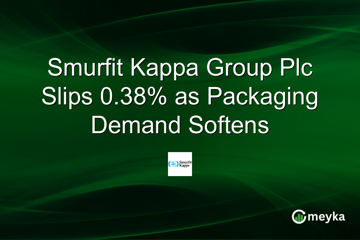 Smurfit Kappa Group Plc Slips 0.38% as Packaging Demand Softens