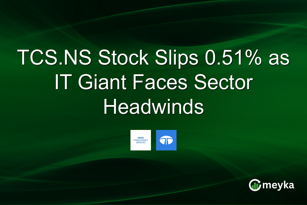 TCS.NS Stock Slips 0.51% as IT Giant Faces Sector Headwinds