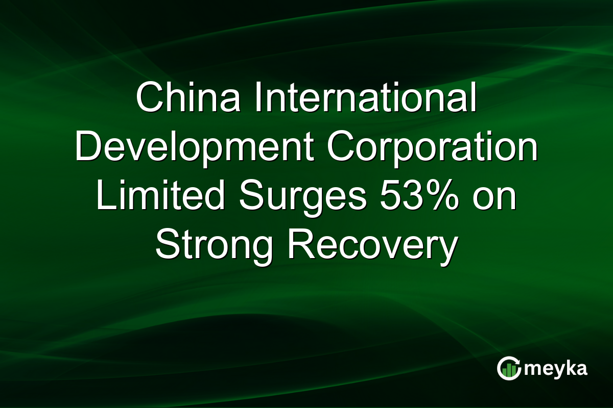 China International Development Corporation Limited Surges 53% on Strong Recovery
