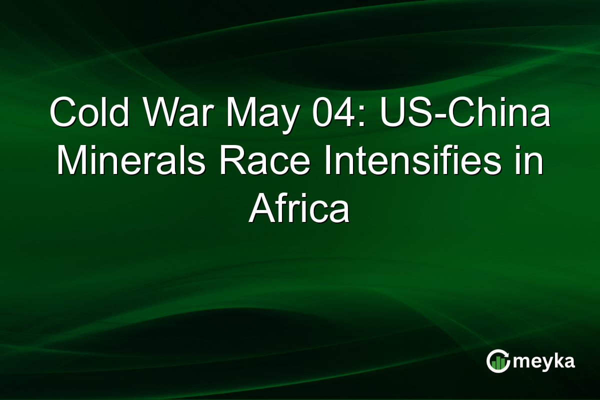Cold War May 04: US-China Minerals Race Intensifies in Africa