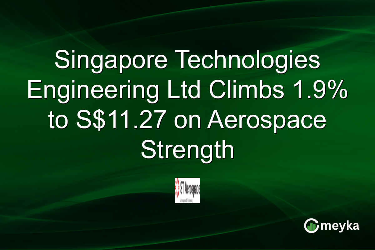 Singapore Technologies Engineering Ltd Climbs 1.9% to S$11.27 on Aerospace Strength