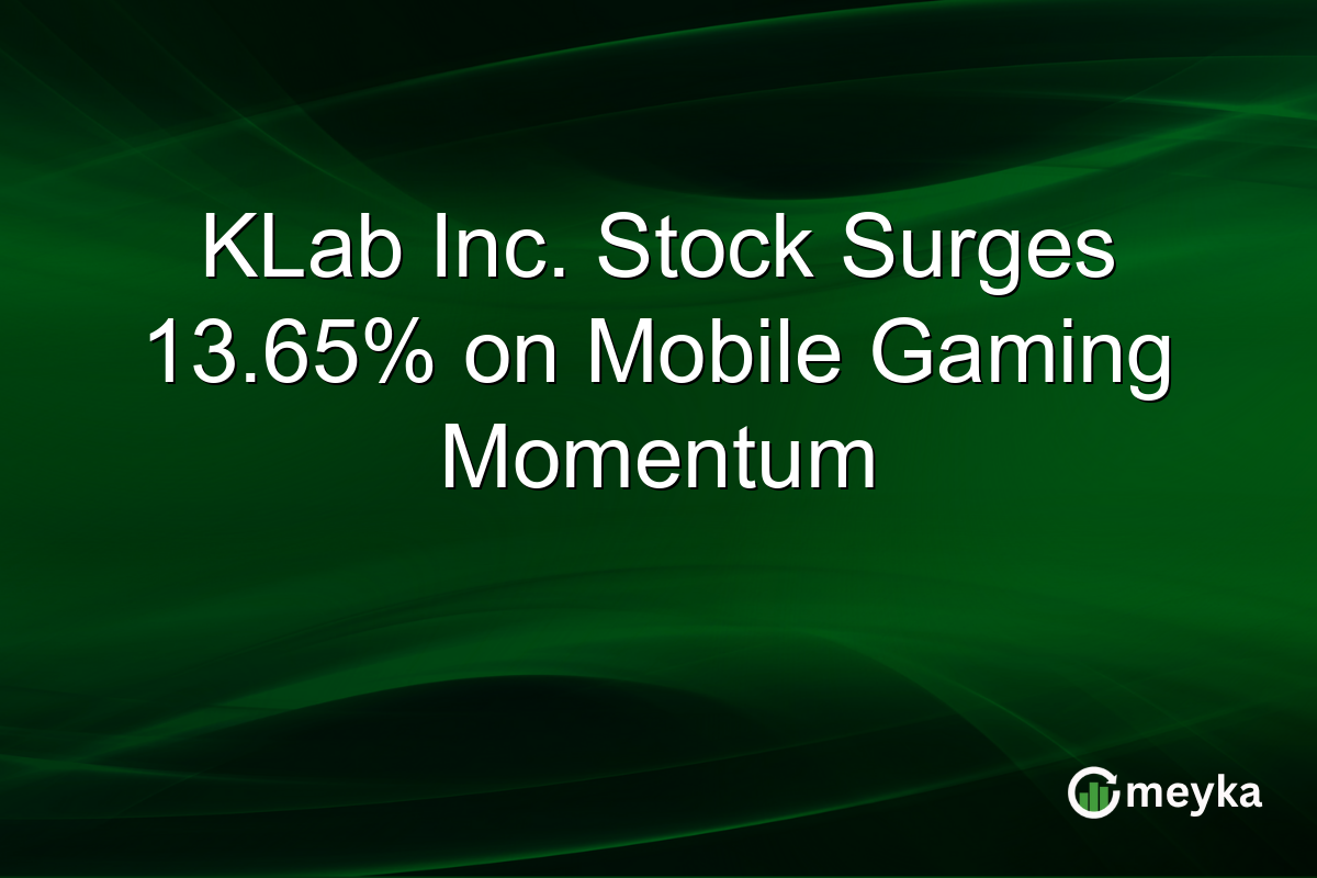 KLab Inc. Stock Surges 13.65% on Mobile Gaming Momentum