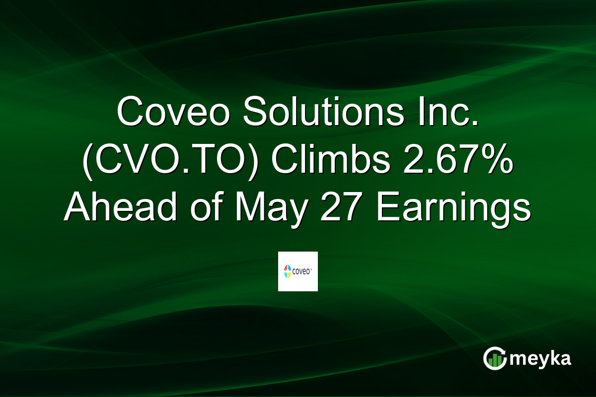Coveo Solutions Inc. (CVO.TO) Climbs 2.67% Ahead of May 27 Earnings