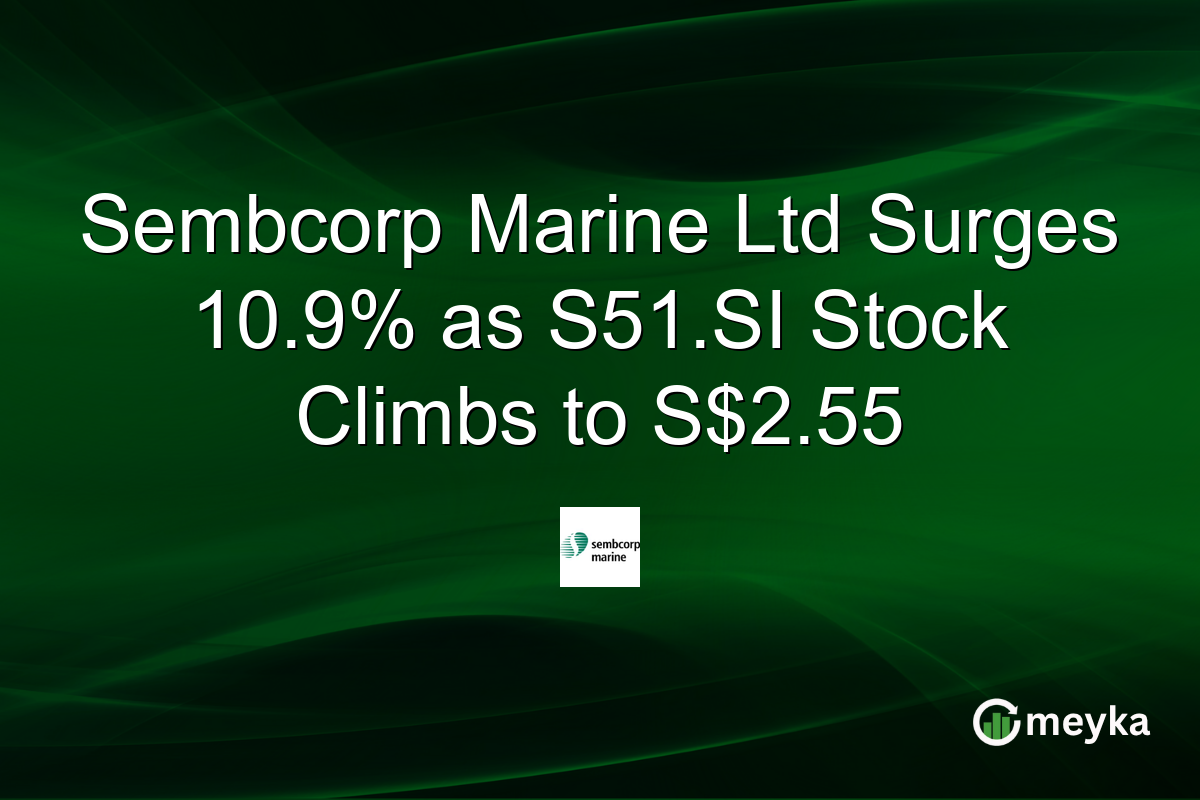 Sembcorp Marine Ltd Surges 10.9% as S51.SI Stock Climbs to S$2.55