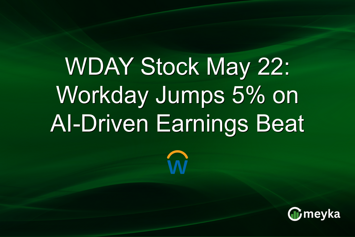 WDAY Stock May 22: Workday Jumps 5% on AI-Driven Earnings Beat