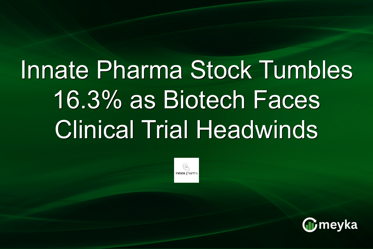 Innate Pharma Stock Tumbles 16.3% as Biotech Faces Clinical Trial Headwinds