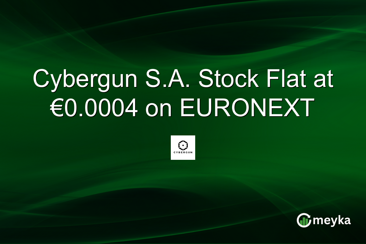 Cybergun S.A. Stock Flat at €0.0004 on EURONEXT