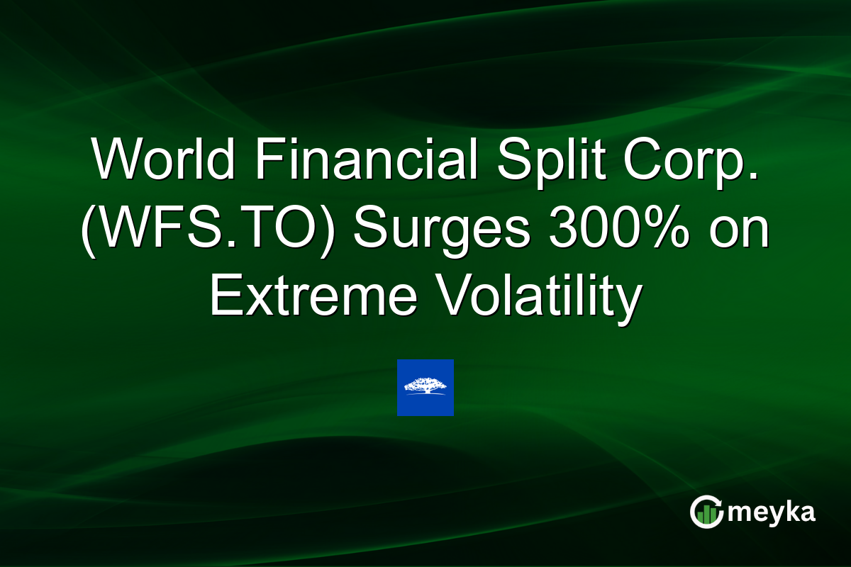 World Financial Split Corp. (WFS.TO) Surges 300% on Extreme Volatility