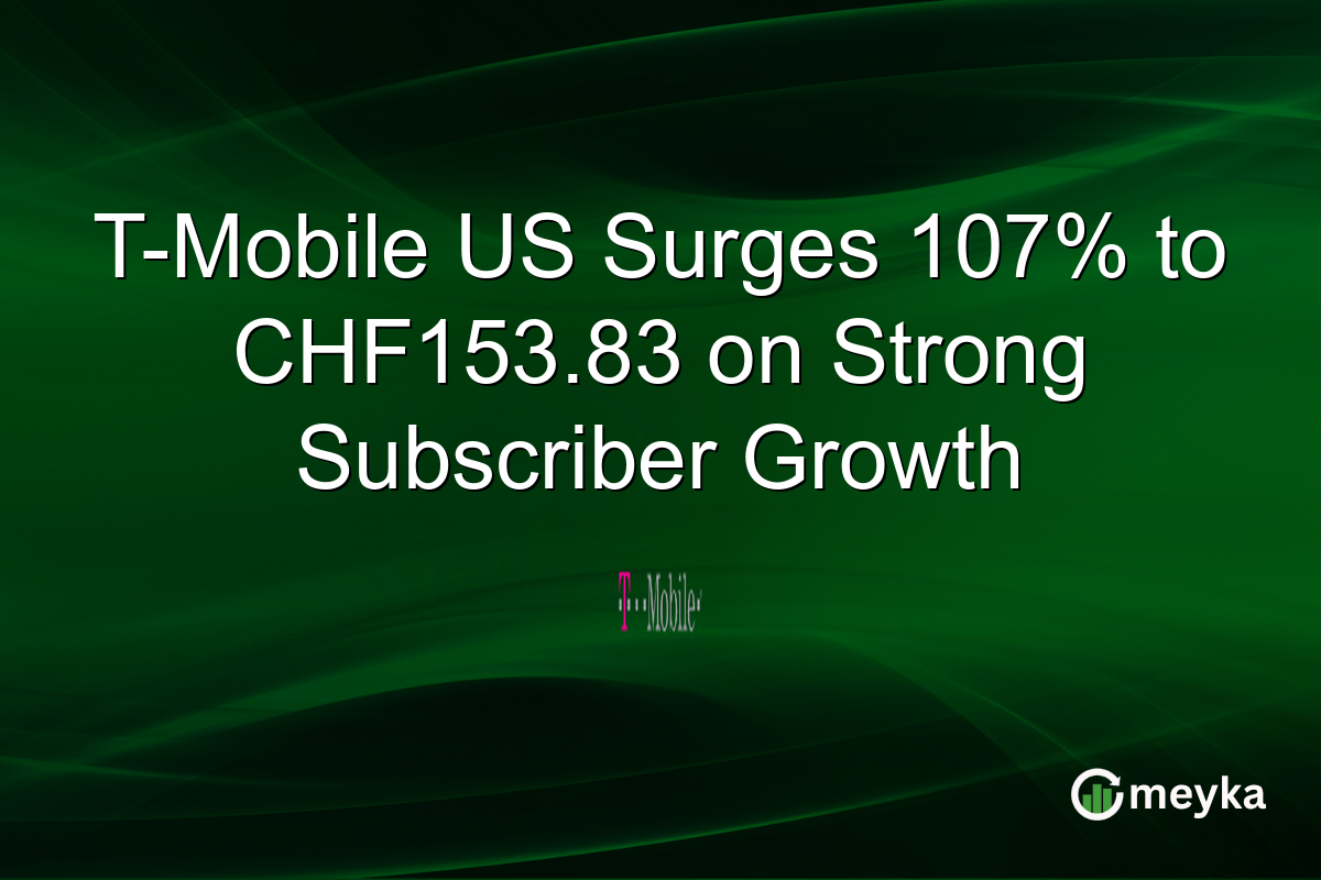 T-Mobile US Surges 107% to CHF153.83 on Strong Subscriber Growth