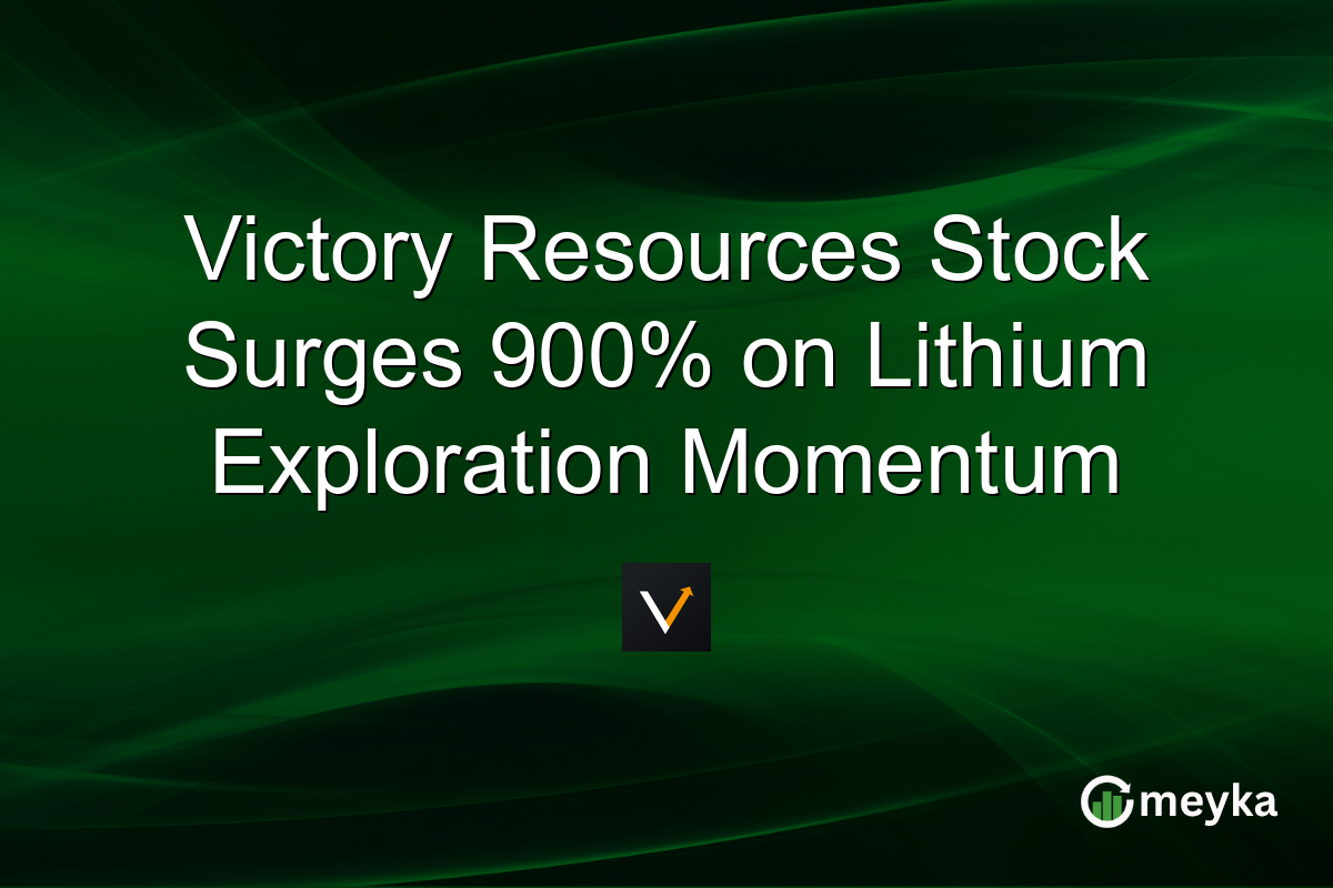 Victory Resources Stock Surges 900% on Lithium Exploration Momentum