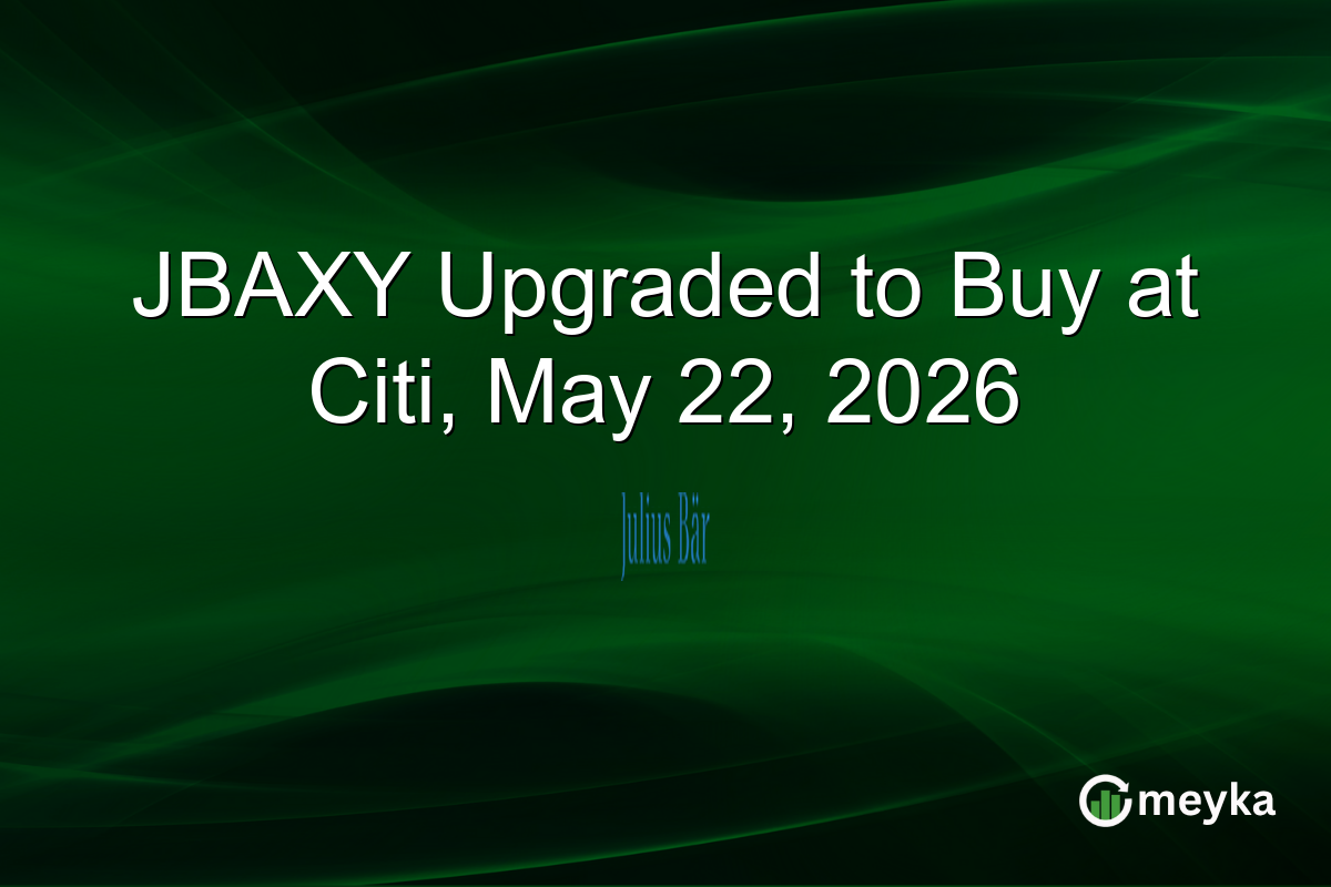 JBAXY Upgraded to Buy at Citi, May 22, 2026