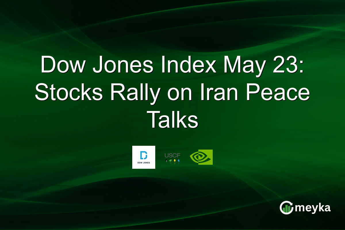Dow Jones Index May 23: Stocks Rally on Iran Peace Talks
